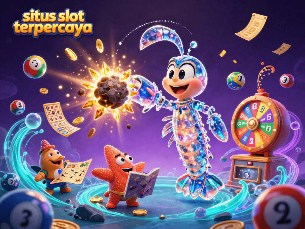 Memenangkan situs slot terpercaya dengan samurai mantis dan bintang penunjuk arah dalam ilustrasi menarik ini.