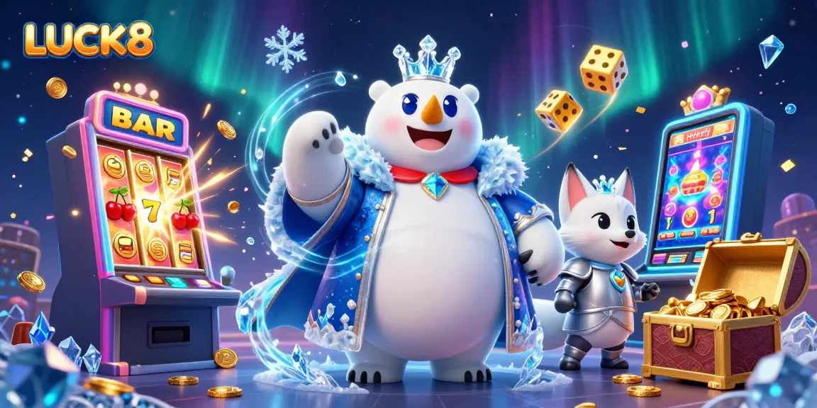 Experience LUCK8's thrilling gaming adventure with vibrant slots and captivating characters!