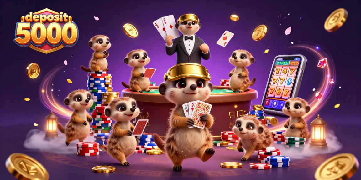 Engage in thrilling online actions with deposit 5000 options featuring meerkats at an elaborate casino.