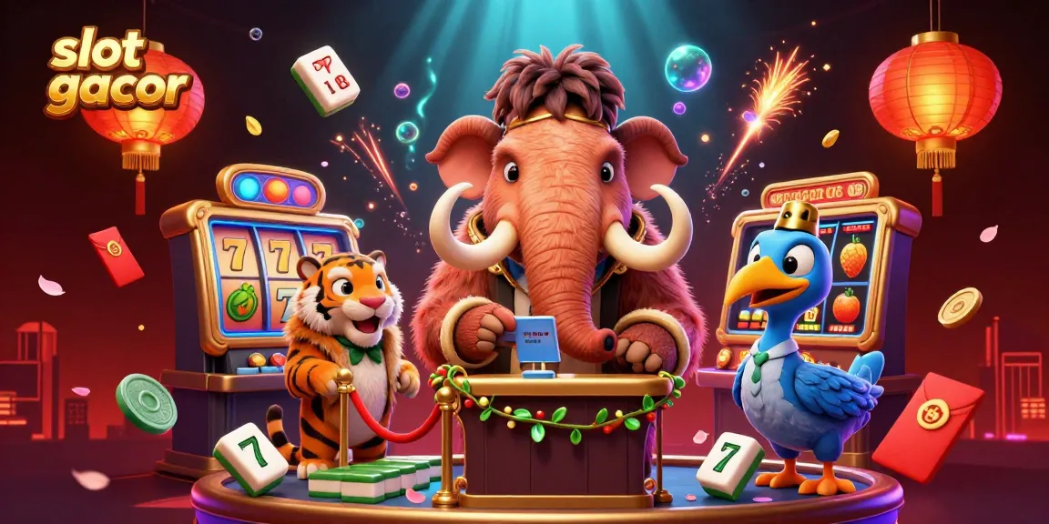 Experience thrilling slot gacor action with vibrant casino characters and dynamic gaming elements.