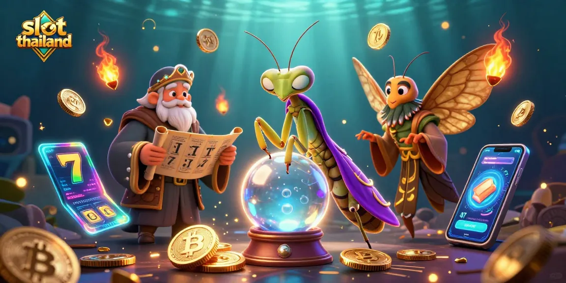 Experience slot thailand excitement with a mystical fortune teller and vibrant jackpot elements.