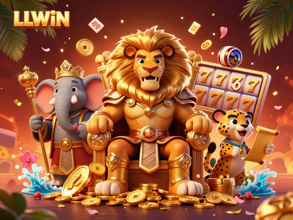 Experience high-stakes jackpot rewards at LLWIN casino with dynamic slot reels and vivid characters.