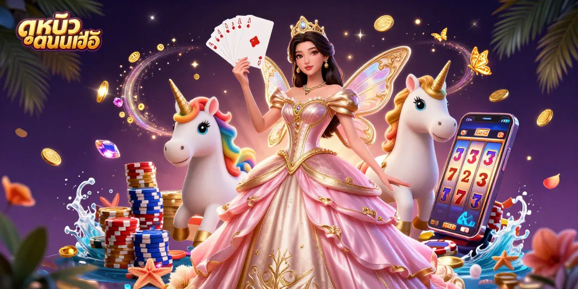 Play ดูหนังออนไลน์ experience with vibrant characters and exciting casino theme elements.