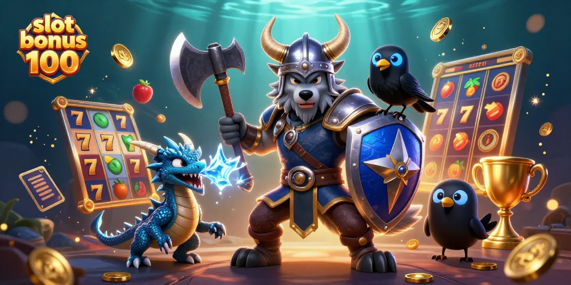 Experience thrilling gameplay with slot bonus 100 in an engaging 3D casino art scene.