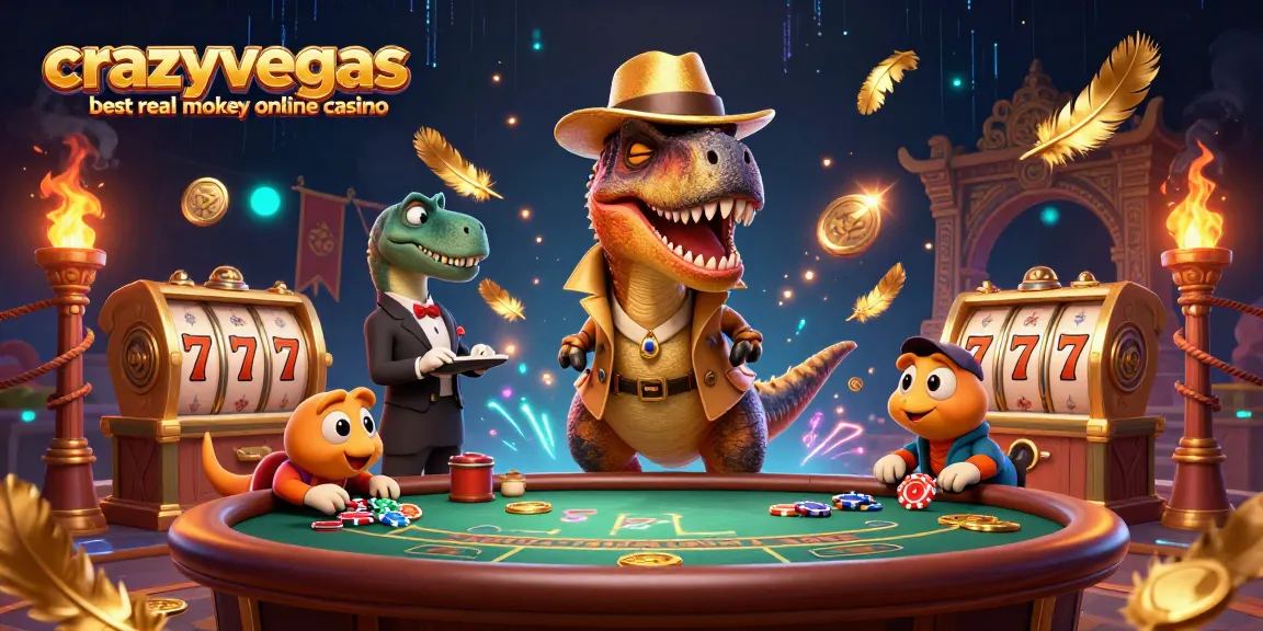 Experience the excitement at crazyvegas best real money online casino with cartoon characters at the blackjack table.