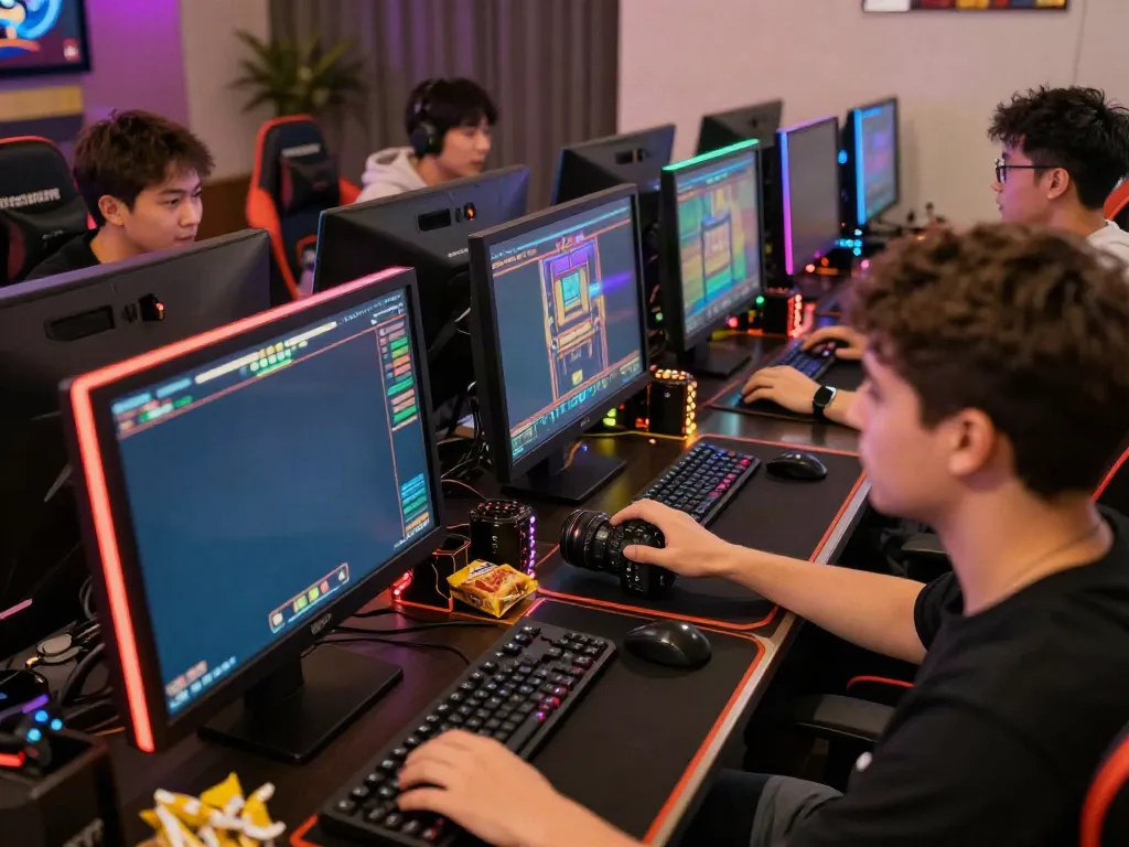 Akunjp online gaming scene showcasing players enjoying a vibrant slot game.