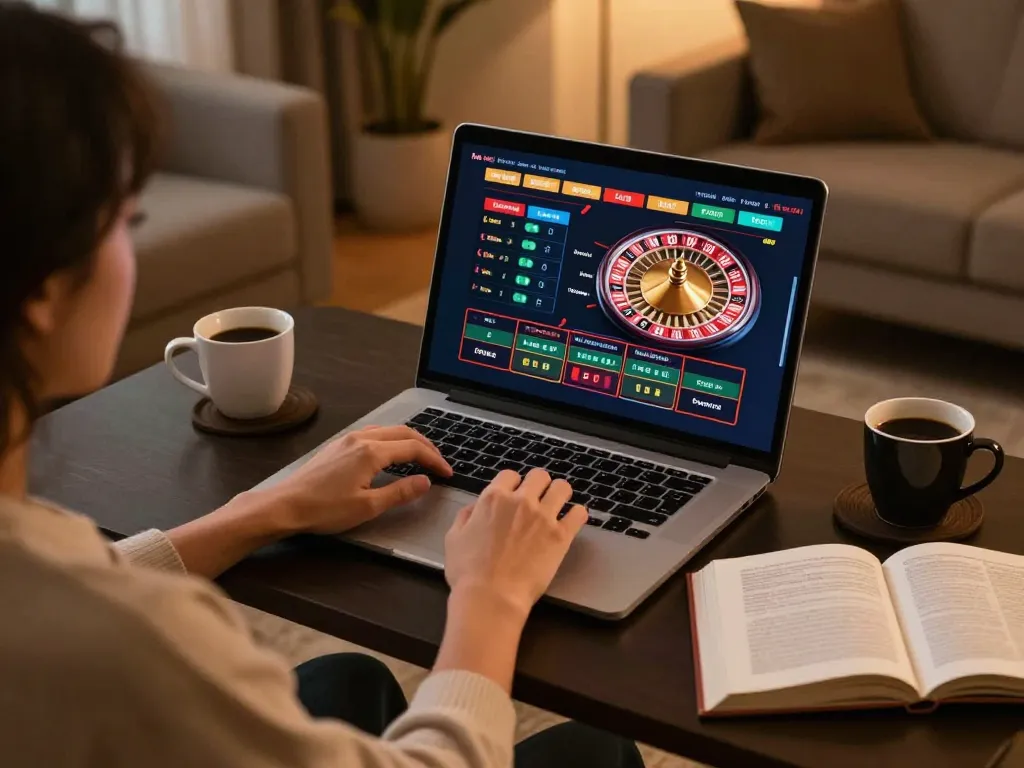 Engaging live dealer gaming experience at https://luckywin.solutions/ with a cozy home setup.