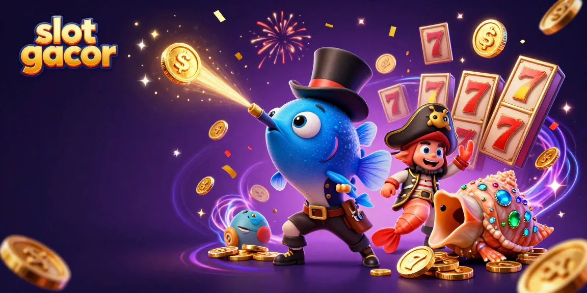 Memenangkan slot gacor sambil berpetualang dengan ikan pemancing 3D dan teman-teman lautnya.