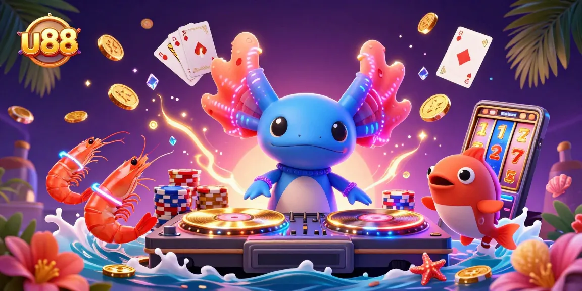 Experience u88 with neon-themed casino fun featuring animated characters and vibrant gaming elements.