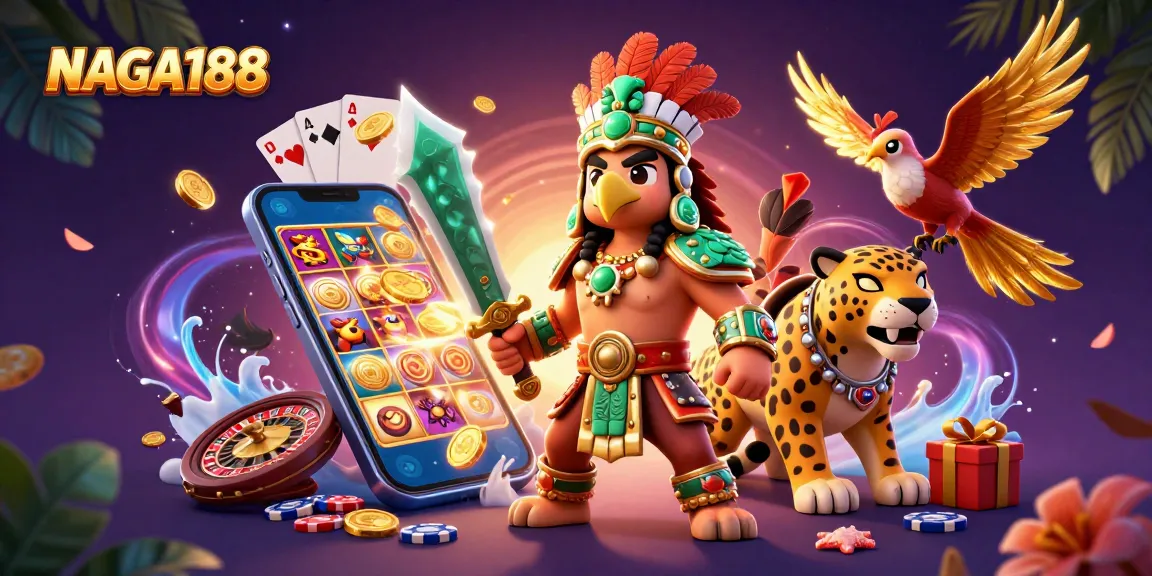NAGA188 menawarkan pengalaman menang seru dengan slot game 3D dalam ilustrasi kasino yang menarik.