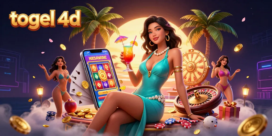 Experience the thrill of togel 4d with vibrant slot games and a glamorous setting.