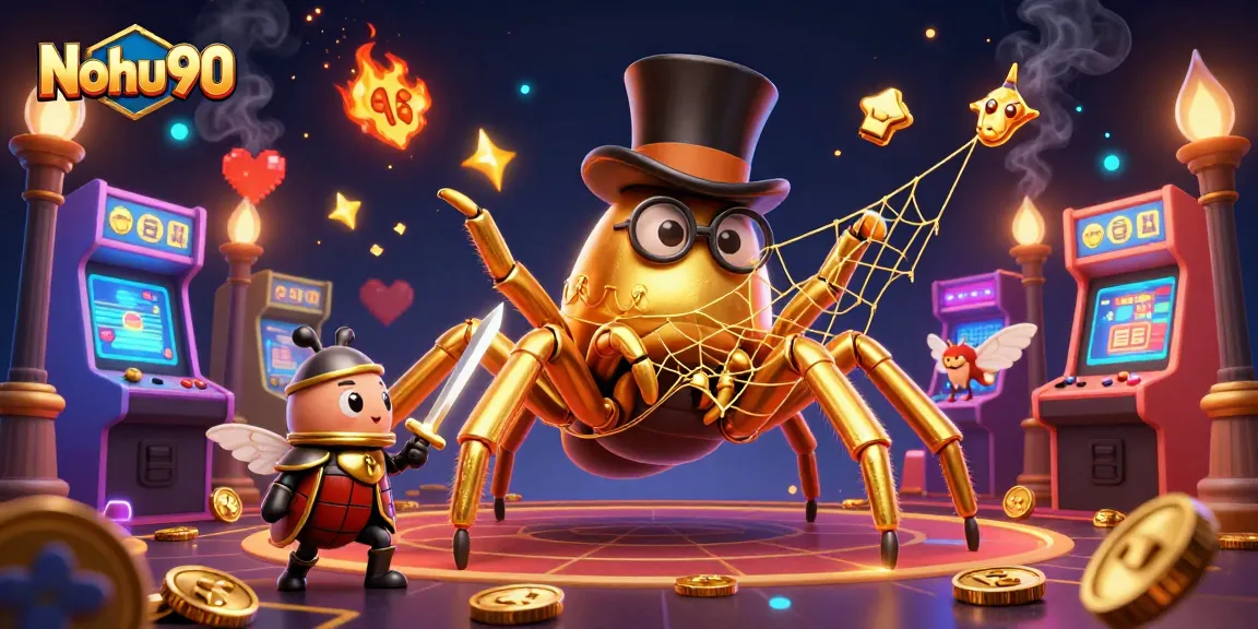 Nohu90 offers a thrilling gaming experience with vibrant jackpots and iconic characters in a captivating casino landscape.