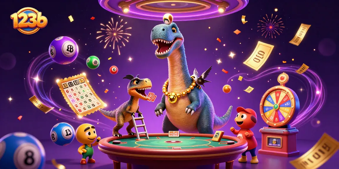 Experience thrilling gambling adventures with 123b casino in a vibrant 3D illustration.