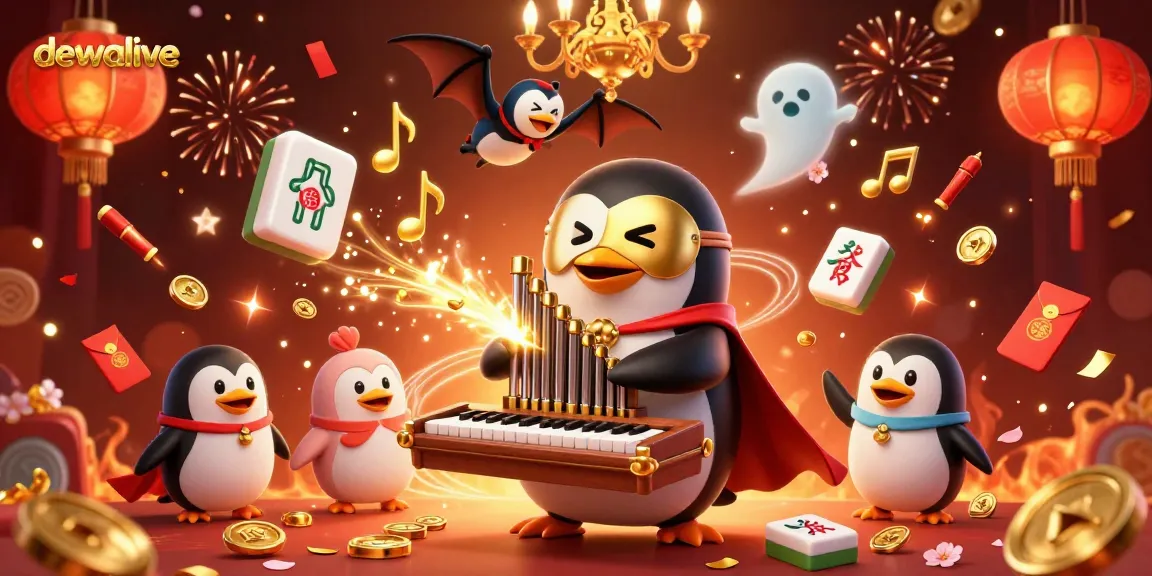 Prediksi menang dewalive dengan permainan kelompok yang penuh warna dan aksen festival yang berani.