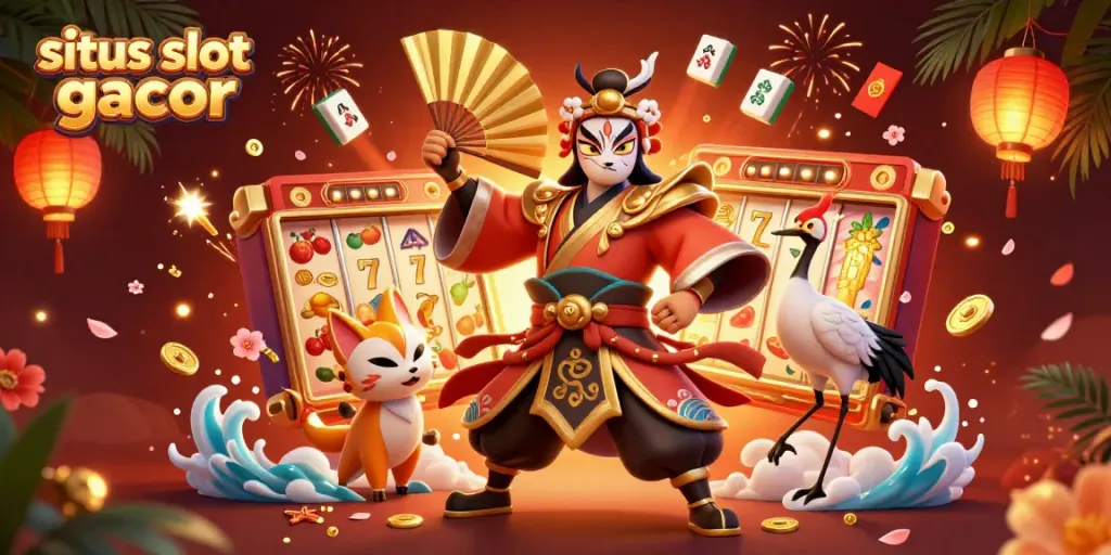 Menggandakan peluang menang di situs slot gacor dengan simbol keberuntungan dan elemen kasino yang meriah.