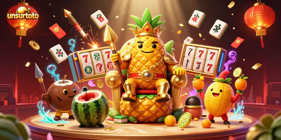 Experience thrilling gameplay with Unsurtoto's vibrant casino illustration featuring dynamic characters.