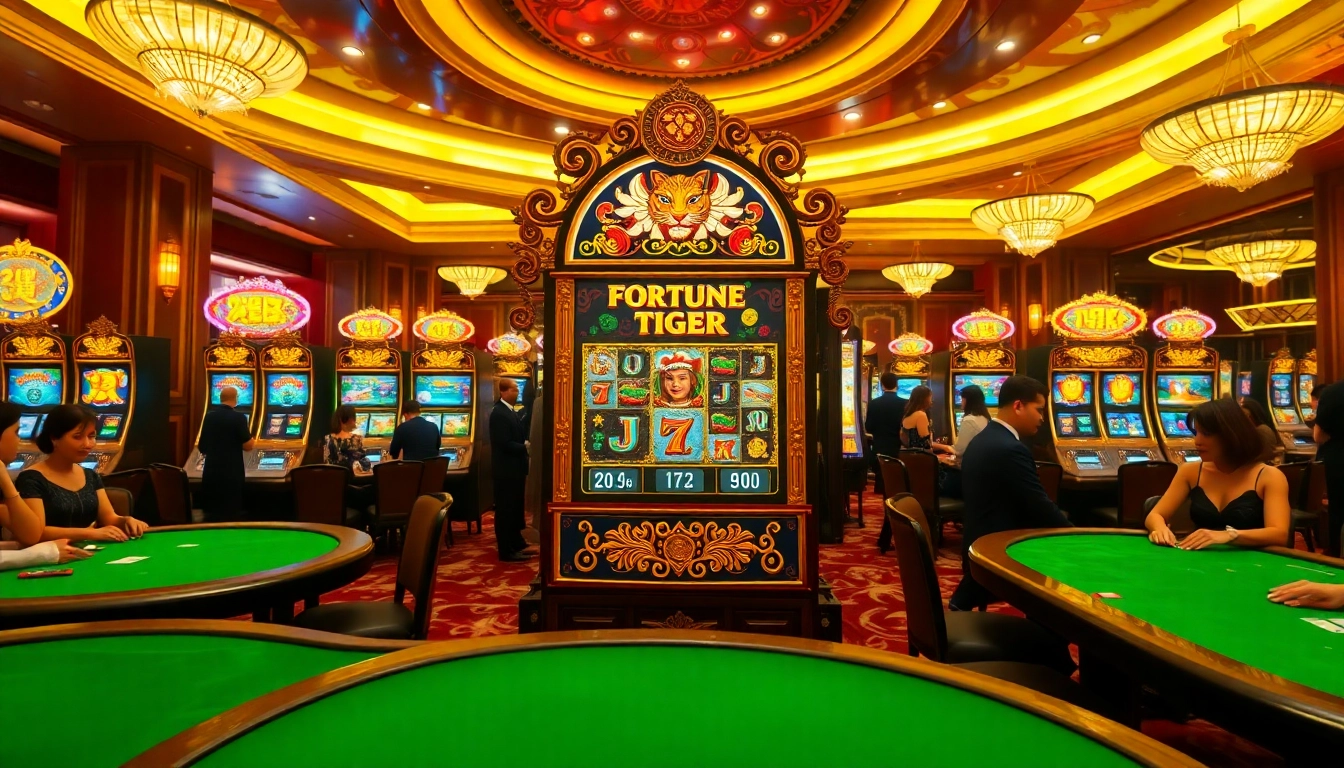 Experience immersive gaming with Fortune Tiger ออนไลน์ PG at an elegant casino.