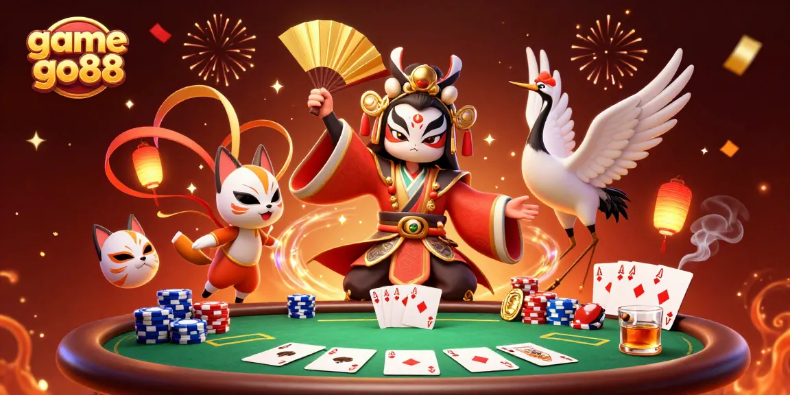 Experience the excitement of game go88 with dynamic casino elements and vibrant characters.