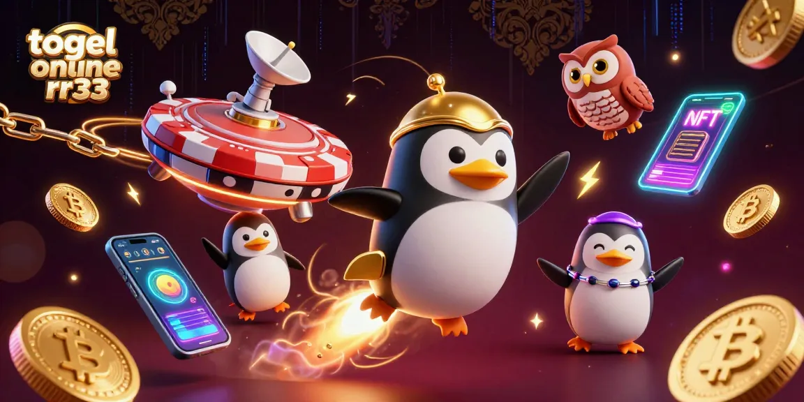 Engage with togel online rr33 as the golden penguin embarks on a cosmic adventure to a vibrant casino.