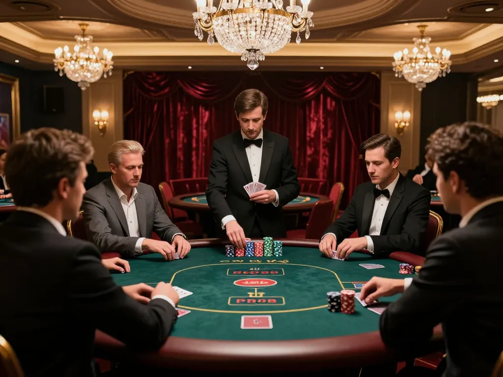 Experience free credit mega888 in an upscale casino poker atmosphere with excited players.