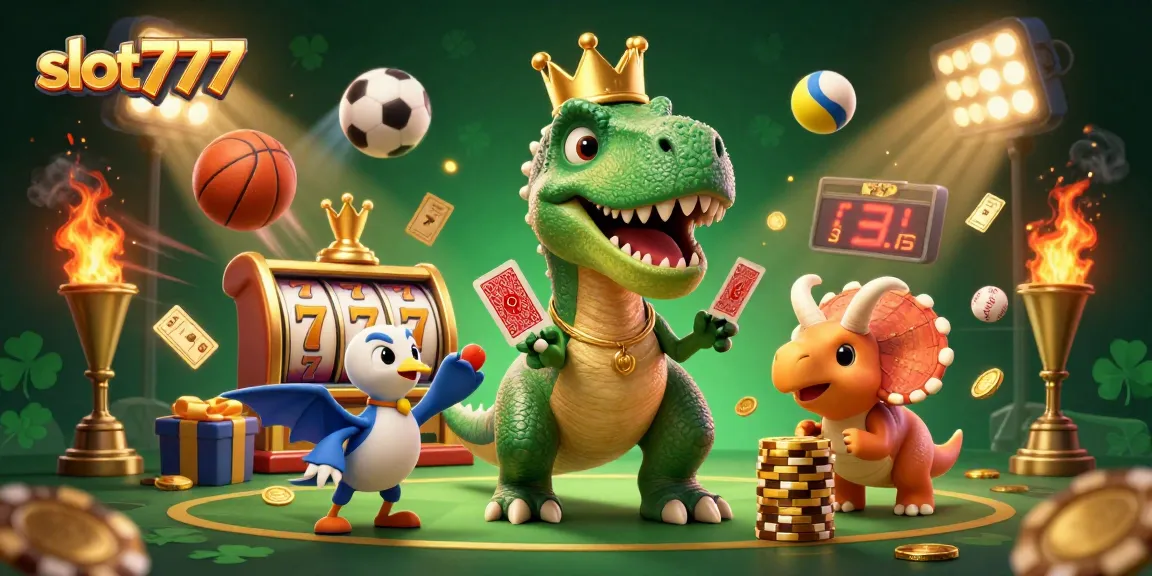 Spin and win at slot777 with vibrant 3D characters bridging fun and excitement in gambling.