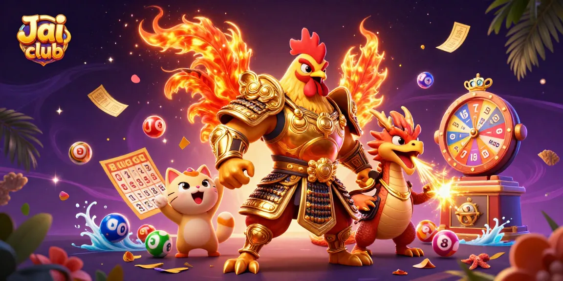 Engage with Jai club's exciting games featuring vibrant lottery elements and dynamic characters.