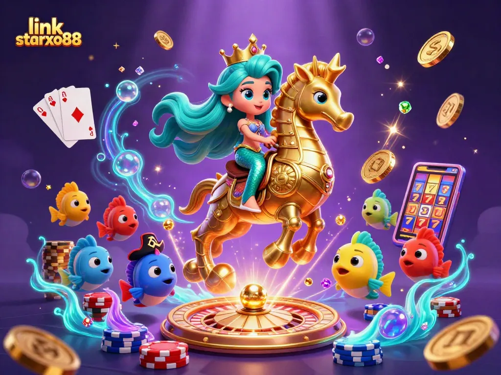 Spin the reels with link starxo88 in a vibrant underwater casino world filled with treasures.