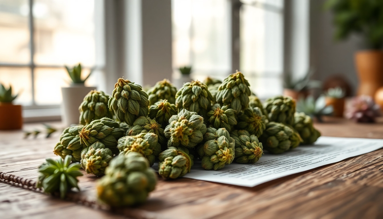 Mental Wellness CBD buds beautifully arranged, highlighting their natural textures and calming effects.