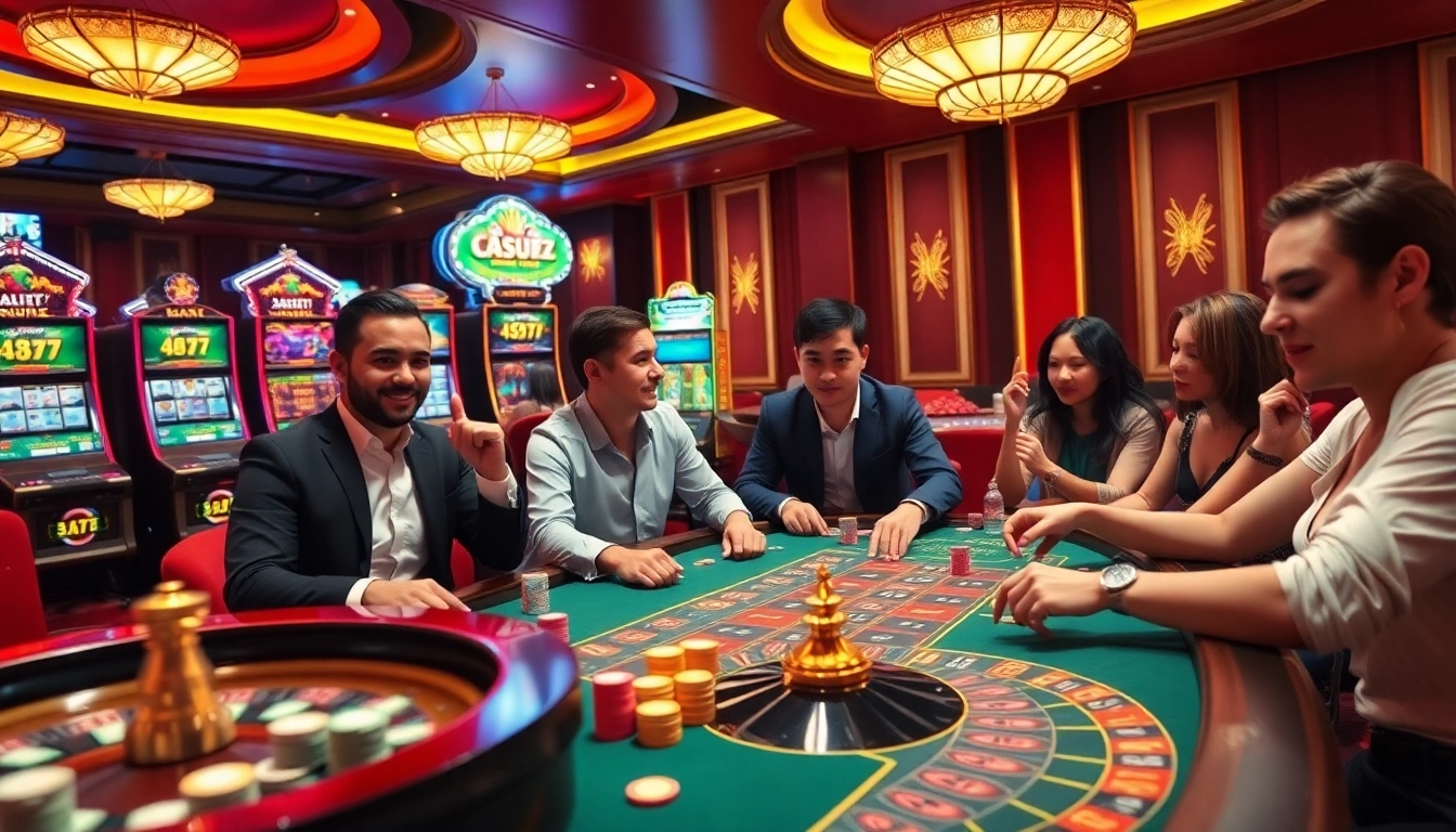 Terlibat dalam permainan yang mendebarkan di kasino datukwin alternatif dengan mesin slot yang berwarna-warni dan aksi poker.