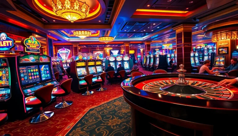 Experience thrilling gameplay at slot terpercaya with captivating slot machines and classy casino ambiance.