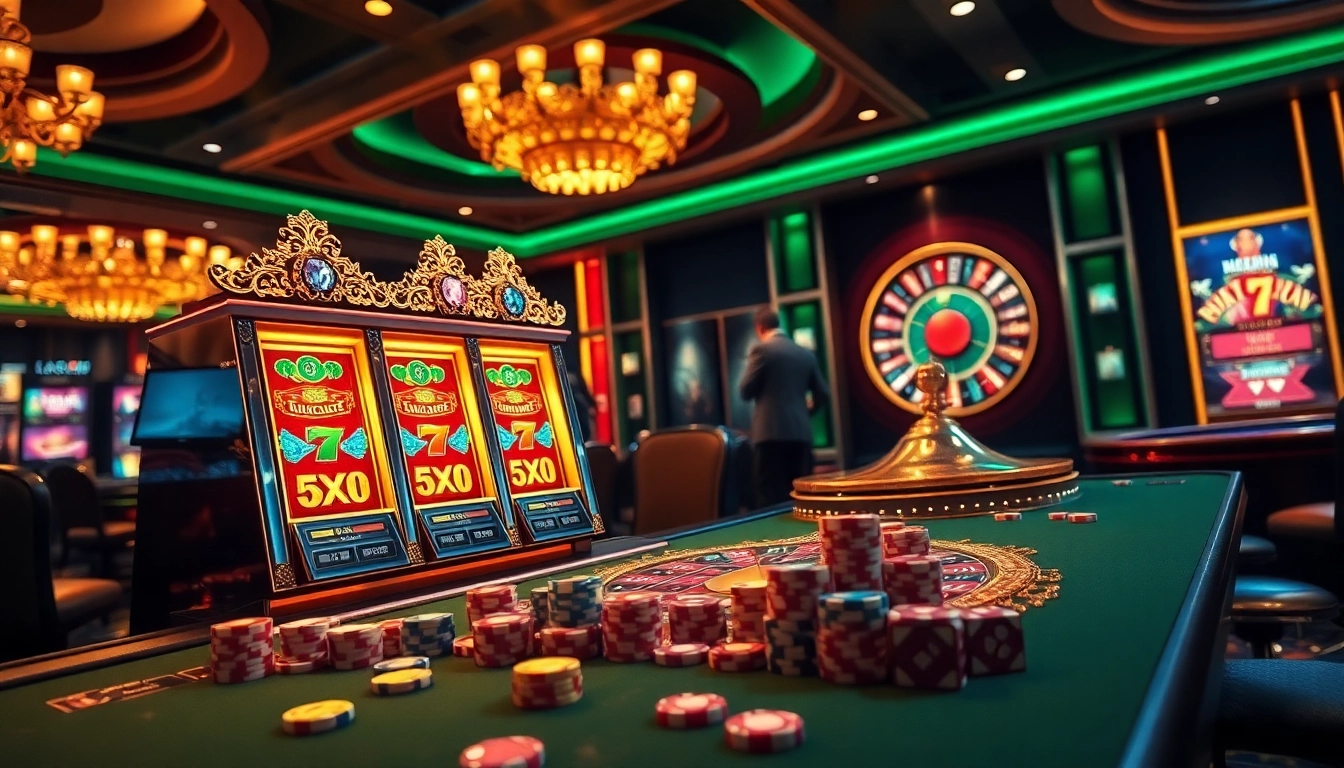 Experience high-stakes gaming at QQMacan with luxurious slots and a vibrant casino ambiance.